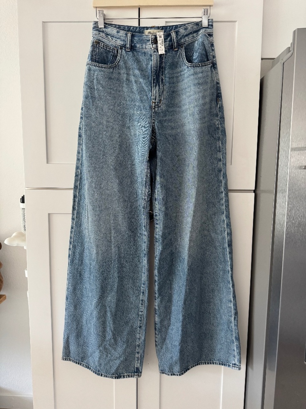 Madewell Curvy Superwide Leg Jeans in Billings Wash Airy